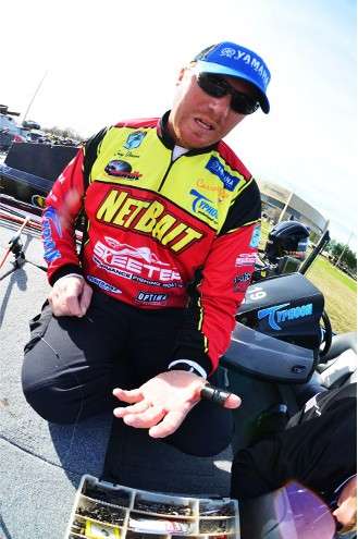 <p>
	Greg Vinson stabbed his hand today, but wanted to think his injury was from handling too many fish</p>
