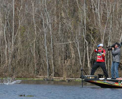 It was Groundhog Day for Poche, as the bass once again jumped off.