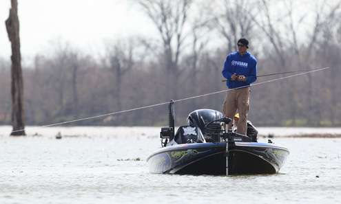 Marty Robinson is fishing his first Bassmaster Classic. 
