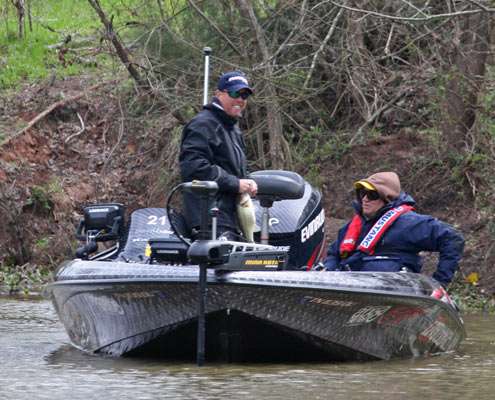 <p>
	Walker boats his eighth fish of the day.</p>
