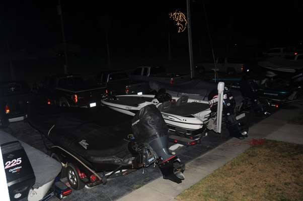 <p>
	The competitorsâ boats were parked for the night at Roland and Mary Ann Martinâs Resort.</p>
