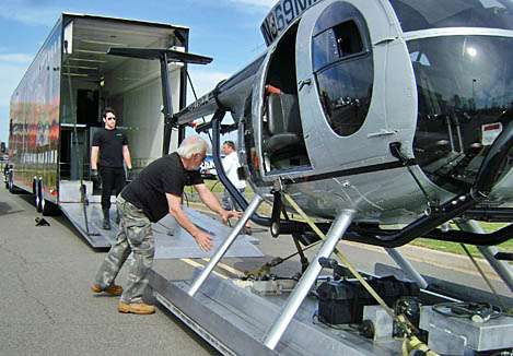 <p>
	The team, which includes Cassidyâs son Steven, can now begin the process of putting the copter together.</p>

