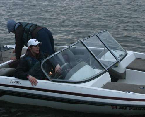 <p>
	In a college tournament, non-traditional boats like this one are not uncommon.</p>
