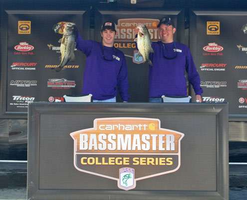 <p>
	Dillon McGee & Tanner Ellis, Bethel (Second, 26-14)</p>
