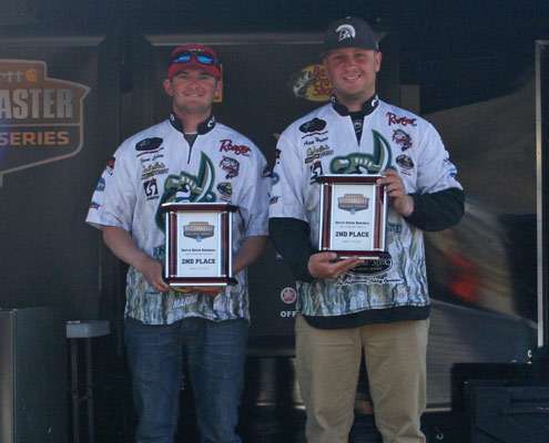 <p>
	Shane Lehew and Adam Waters from UNC Charlotte claimed second place at the Carhartt College Series South Super Regional.</p>

