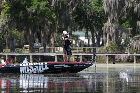 <p>
	John Crews gets a strike.</p>
