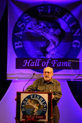 <p>
	Crawford spent the majority of his speech thanking the people that had helped his career with B.A.S.S.</p>
