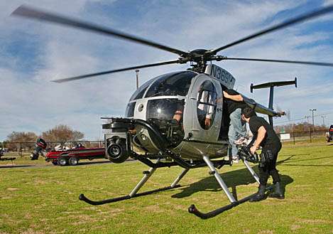 <p>
	Cameraman Michael Middleton climbs aboard to get footage for the companion video on the Camera Copters team.</p>
