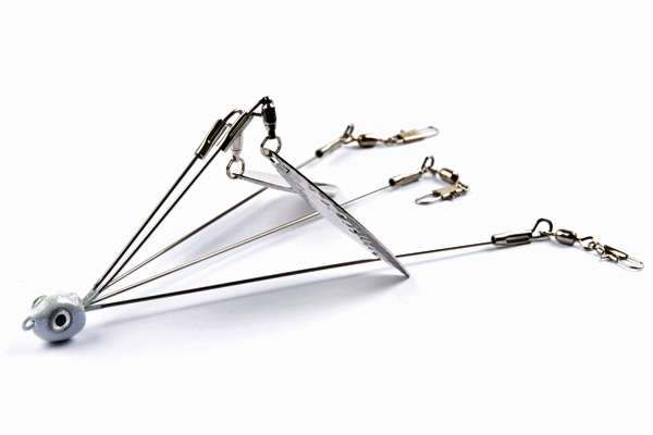 <p>
	<strong>Nichols Nick Rig</strong></p>
<p>
	This rig has added appeal thanks to a pair of spinner blades up top. The fact that this rig only has three lure arms makes it legal in states like California and Tennessee, which have restrictions on multiple-lure rigs. <a href=