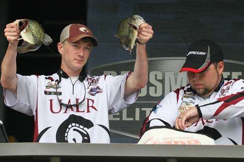 <p> 	Troy Johnson and Jeremy Hall of the University of Arkansas at Little Rock finished eighth with 10 pounds.</p> 
