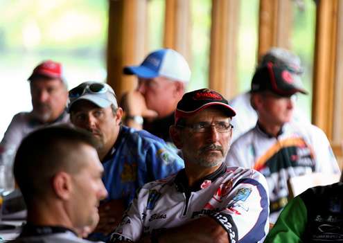 <p>
	Paul Elias listens as the specific rules for Bull Shoals are explained. </p>
