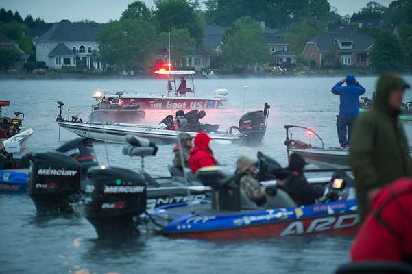 <p>
	A BoatUS Angler towboat, official towing service of Bass Pro Shops Bassmaster Opens, is on hand to offer towing services if needed.</p>
