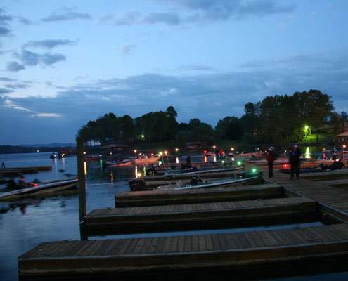 <p>
	The clouds parted early as dawn broke on the opening day of the Carhartt College Bass East Super Regional at Smith Mountain Lake.</p>
