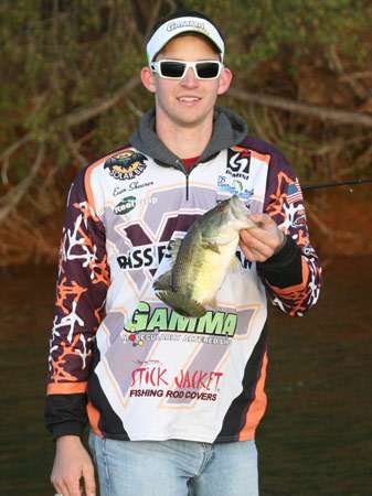 <p>
	Shearer was fishing his second bass tournament. He fished from a kayak in his first tournament.</p>
