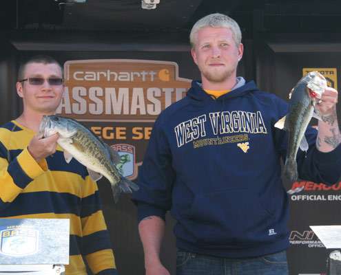<p>
	Edward Rude and Corey Straight, West Virginia University, 8-15, 19th place.</p>
