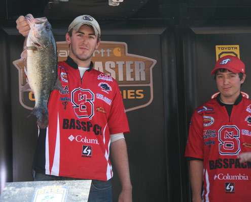 <p>
	Tyler Faggert and Tyler Mayhew, North Carolina State, 12-13, 5th place (Carhartt Big Bass, 5-6).</p>
