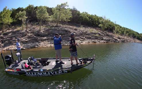 <p>
	Dave Mercer shoots another BASSCam video with Kevin Ledoux.</p>
