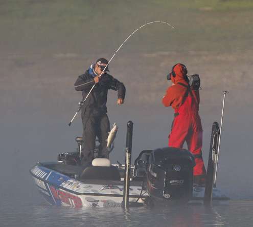 <p>
	The crankbait is still king this morning.</p>
