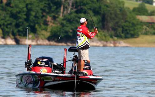<p>
	Matt Reed started Day Two in 2nd place with 21 pounds, 14 ounces. </p>
