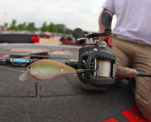 <p>
	Brian Potter leveraged a crankbait bite into a fourth-place finish. This Lucky Craft RC 2.5 was a big bait for him early in the mornings. âI needed wind for the crankbait bite,â Potter said. âI caught them on a square-bill early, then later in the day on shaded banks, like you would find along bluff walls. I caught them best off the bluffs on the first day.â</p>
