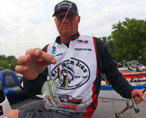 <p>
	Lester started every morning with a War Eagle 1/2-ounce spinnerbait in the Spot Remover color. âI would slow roll the spinnerbait parallel to the bluff walls in 15 feet of water,â Lester said. âThey were suspended and on that second day, the wind was blowing so hard, I think the bait got pushed up there and thatâs why fishing was so good.â</p>
