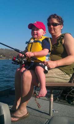 <p>
	âHeâs not even 2 years old and loves to fish,â said Bernadette Breckenridge.</p>
