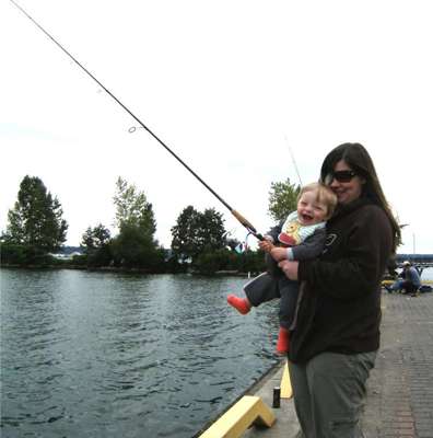 <p>
	âThis is my oldest boy, Owyn, when he was 2,â said proud dad Darrell Maclean. âIt was his first trip bass fishing, and he landed a goby for his first fish. As he was reeling it in, a 3-pound largie tried to eat it!â</p>
