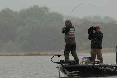 <p>
	After a Day One lead, Martens had a cameraman to keep him company on Day Two.</p>
