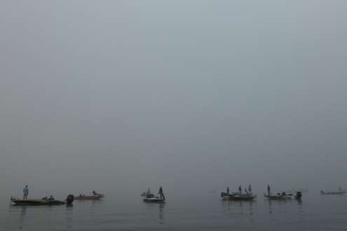 <p>
	Onlookers were engulfed in fog on Day Four of the Douglas Lake Challenge.</p>
