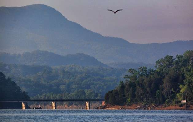 Douglas Lake is one of the more scenic stops on the 2012 Bassmaster Elite Series schedule. 