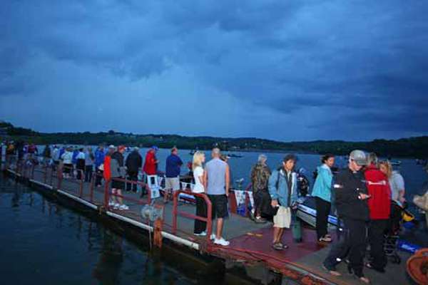 <p>
	 </p>
<p>
	The dock begins to fill despite a rainy start to Day Two.</p>
