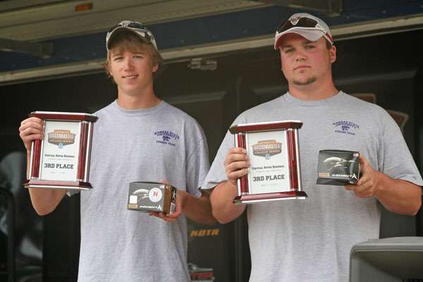<p>
	Tyler Hetzel and Austin Twite of Kansas State came in third at Fort Gibson. </p>
