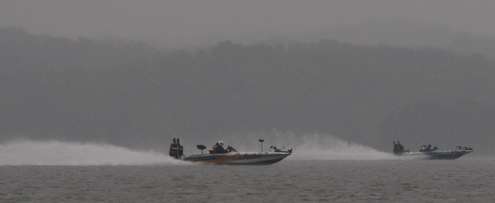 <p>
	Anglers were on the move early on Day Two.</p>

