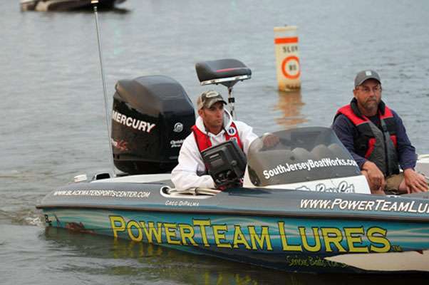 Greg Dipalma and David Nunnally prepare to run the river.