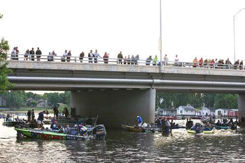 <p>The bridge sees more action as the event progresses through the weekend.</p>
