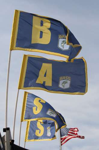<p>
	Beautiful day for the B.A.S.S. flags to fly.</p>
