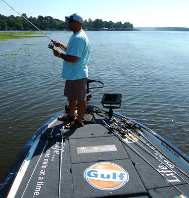 <p>
	 </p>
<p>
	Even though the northeast is often considered finesse fishing territory, Haseotes favors the techniques honed on southern impoundments. âI love flipping and pitching and power fishing,â he said. âIâm a ball of energy, always moving.â Heavy tackle techniques may dominate this week, but if the bite gets tough, he wonât be afraid to pull out the spinning tackle to eke out critical bites.</p>
