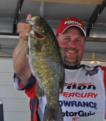 This 4-pound, 7-ounce bass, caught by Californiaâs Andrew Sayles, was runner-up for todayâs Cabelaâs Big Bass.