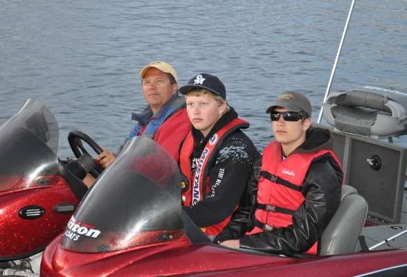 <p>
	Jacob Wall (15-18) and Tristan Decker (11-14) fish for Oregon today. Zip Decker drives.</p>
