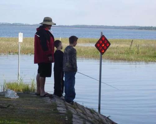 <p>
	Gavin Engle and his brother spend time on the water with their dad.</p>

