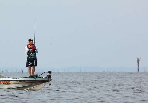 <p>
	Gary Klein was fishing the mid-lake area. </p>
