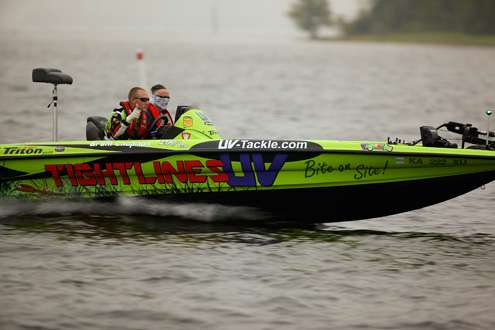 <p>
	Tournament leader Brent Chapman starts Day Four on Toledo Bend with a thumbs-up, and finishes it with some new hardware and $100,000. To follow are images from his final day on the water, where he bagged 23-11, to bring his four-day total weight to 83-9.</p>
