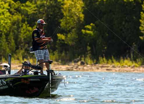 <p>
	Kevin LeDoux only had one keeper fish mid-morning of Day Three.</p>
