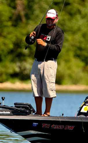 <p>
	Greg Hackney started Day Two in 6th place with 34 pounds, 1 ounce.</p>
