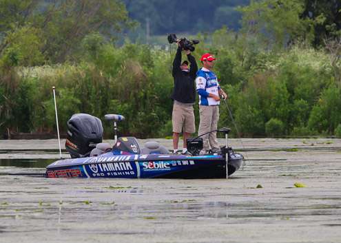 <p>
	Faircloth's cameraman is on it, getting coverage for <em>The Bassmasters</em>.</p>
