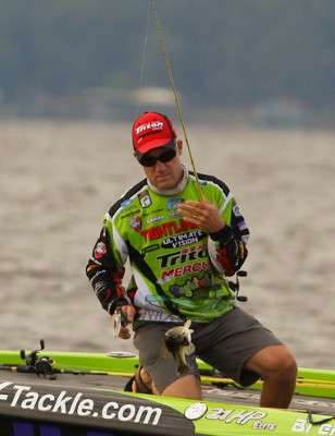 <p>
	Chapman had an early limit in the boat and decides this fish would not help increase his weight.</p>
