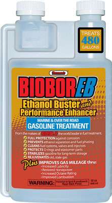 <p>
	<strong>BioborEB</strong></p>
<p>
	The âEBâ stands for ethanol buster. To be more specific, BioborEB âbustsâ ethanol and its harmful effects by preventing phase separation of fuel, preventing ethanol from corroding your fuel system, protecting and lubricating O-rings and keeping gas in good shape, even when stored for a long time. Plus, BioborEB raises the octane level in your fuel, which restores lost horsepower.</p>
