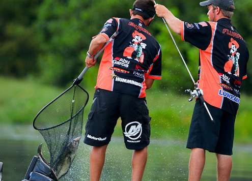 Another quality bass comes into the boat for Oklahoma State. 