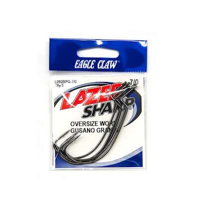 <p>
	<strong>Eagle Claw Oversize Worm hook</strong></p>
<p>
	When targeting oversize bass, you need oversize tackle right down to the hook. Eagle Clawâs new 7/0 worm hooks are just what you need when throwing 10-inch-plus plastics. The gap is wide enough to hold a bulky worm body while giving the point all the room it needs to find home and wrestle your trophy to the boat.</p>
