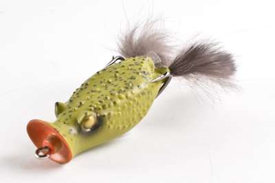<p>
	Ugly is in, especially if you're talking about the Buster K from Deps. In the world of hollow plastic frogs, it's a look only a bass could love, with a popper face, ultra-sharp double hooks and legs made of hair.</p>
